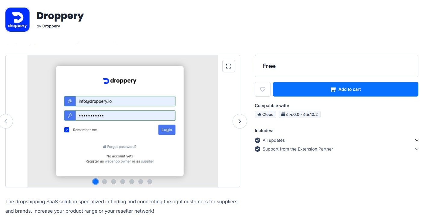 How to install the Shopware API with Droppery

